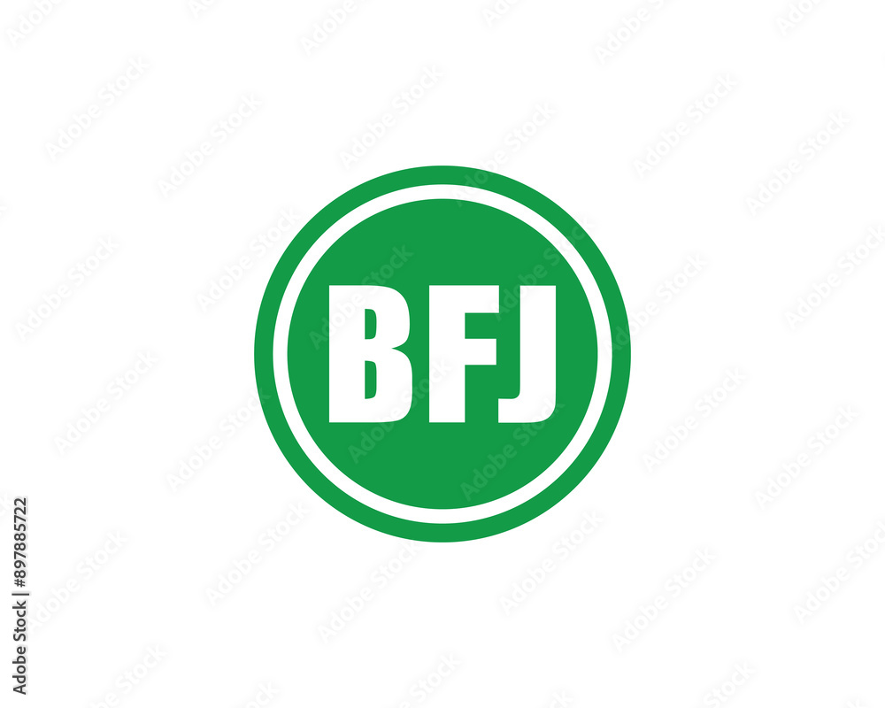 BFJ Logo design vector template. BFJ logo design. BFJ Logo design vector template. BFJ logo design.