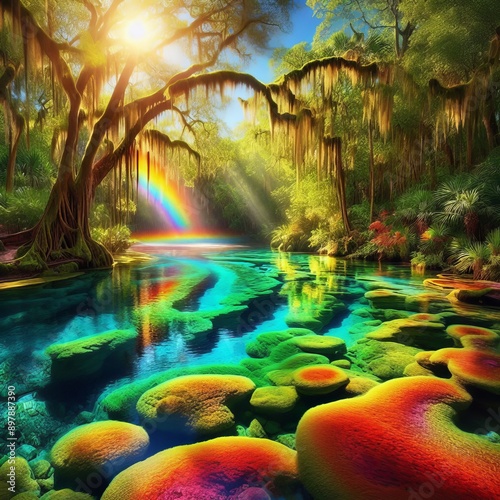 51 111 The Rainbow River in Florida United States A spring fed r photo