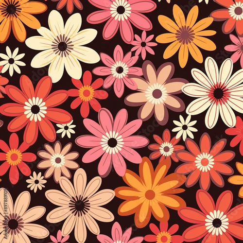 seamless floral pattern © urwa