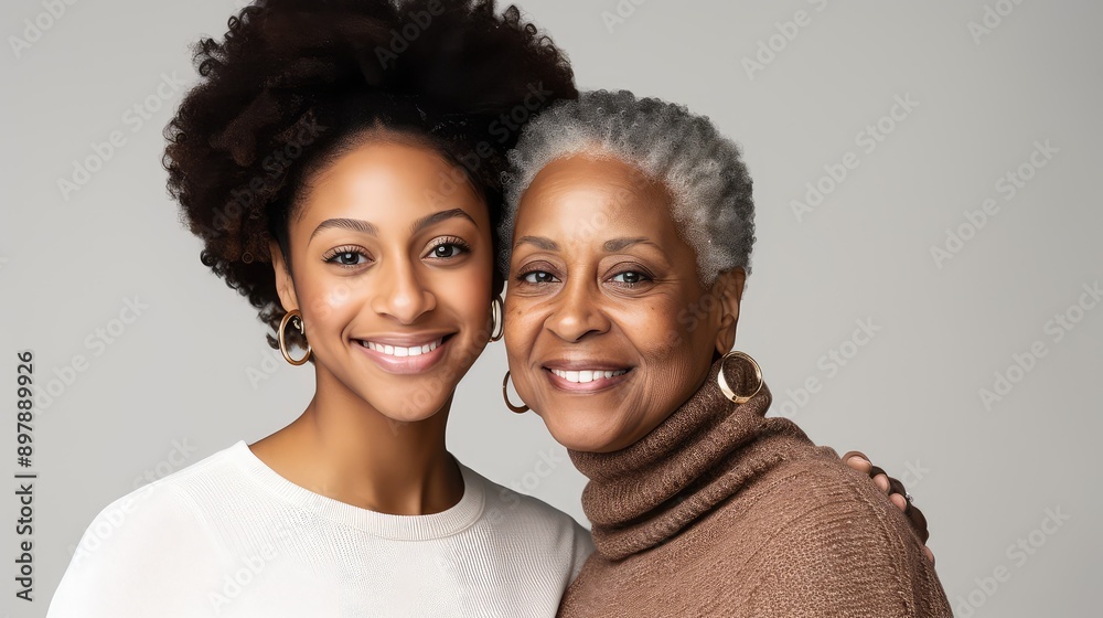 mother black family white background mother black family white background