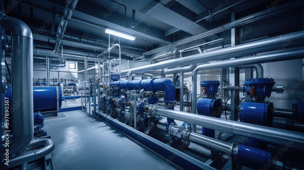 Obraz premium technology sewage water treatment plant