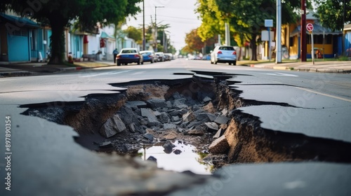 crack broken water main