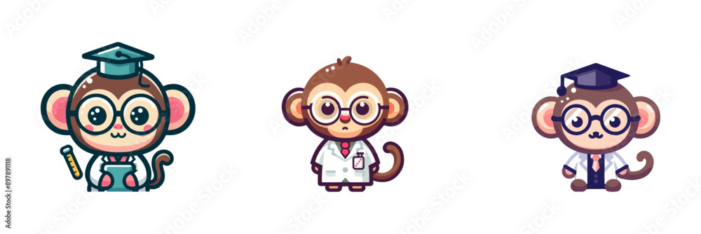 cute monkey as professor cute monkey as professor