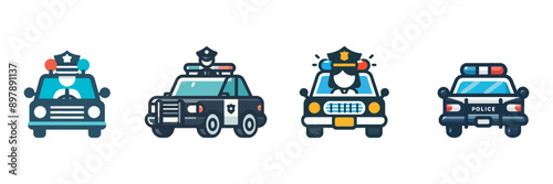 police car vector