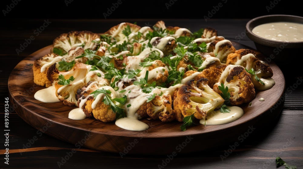 dish baked cauliflower white dish baked cauliflower white