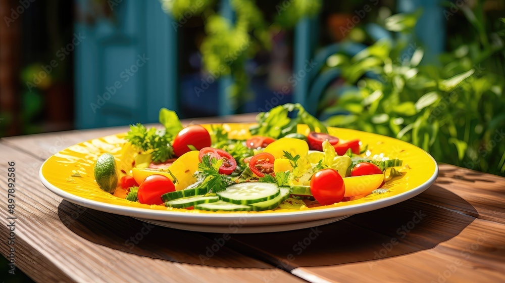 summer yellow plate summer yellow plate