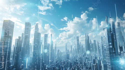 future city skyline