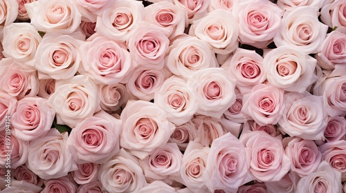 natural pale pink roses © sevector