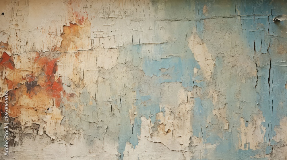 Obraz premium building chipped wall