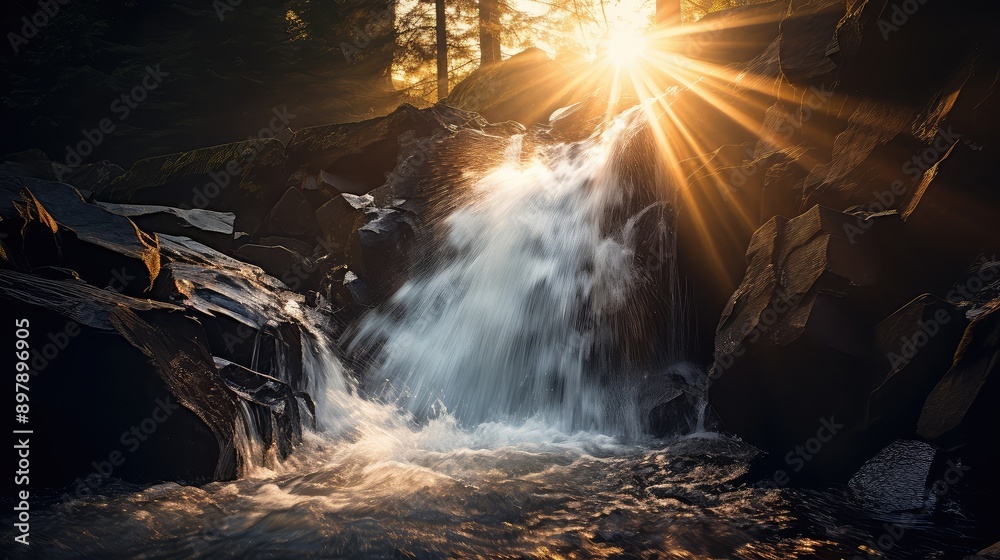 spectrum light through water