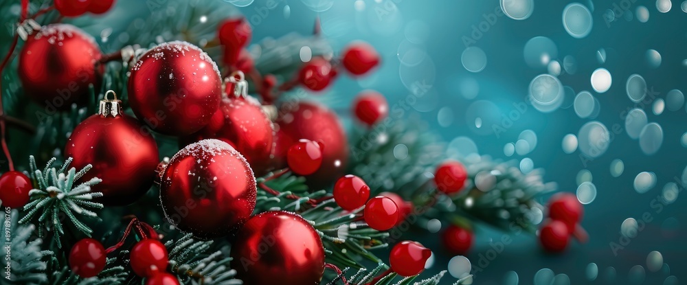 Christmas And New Year Celebration, Filled With Festive Decorations And Joy Christmas And New Year Celebration, Filled With Festive Decorations And Joy