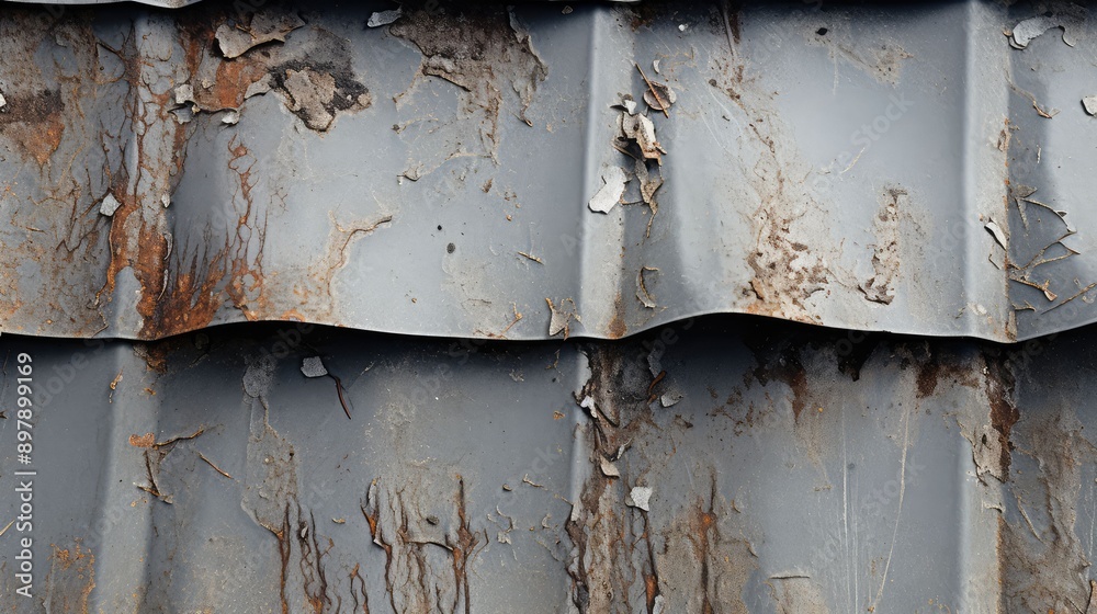 Naklejka premium damage roofing sheet metal