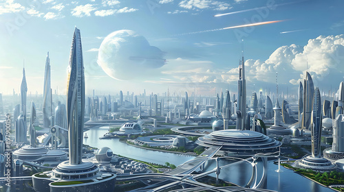 Fototapeta Naklejka Na Ścianę i Meble -  future city