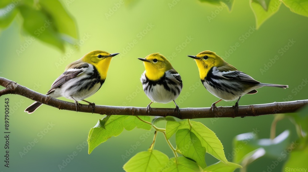 courtship black throated green warbler courtship black throated green warbler