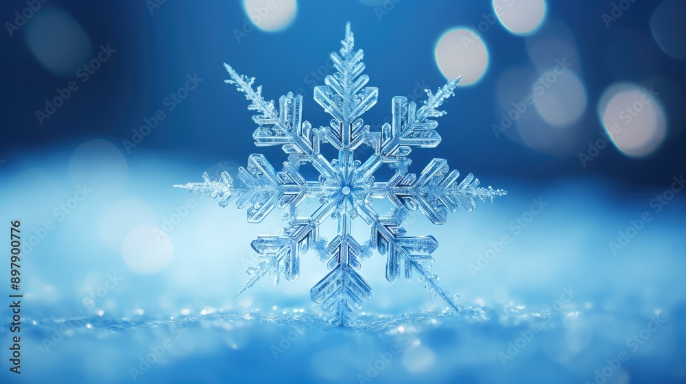 delicate blue snow background