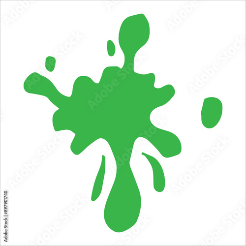 Paint blue pigment spray splash stain illustration spots