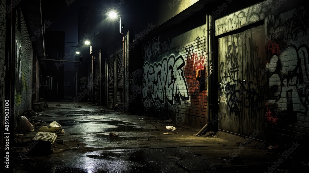 Naklejka premium ominous dark creepy