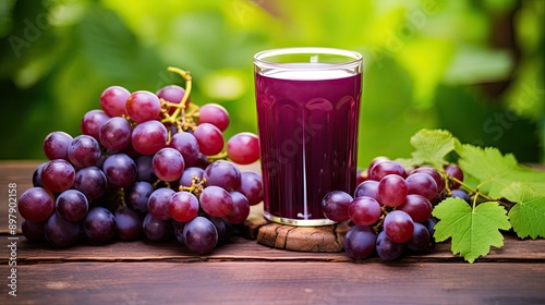 freshly juice grape background