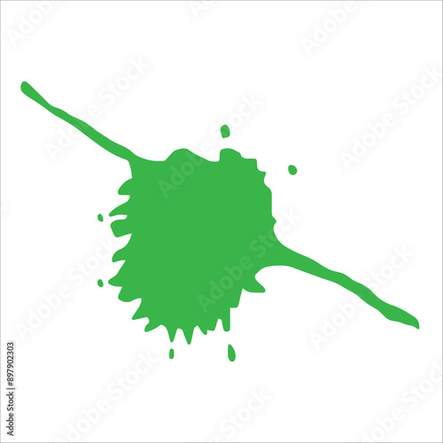 Paint blue pigment spray splash stain illustration spots