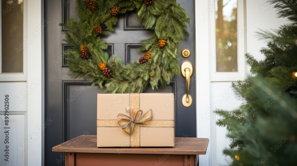 delivery package in front of door delivery package in front of door