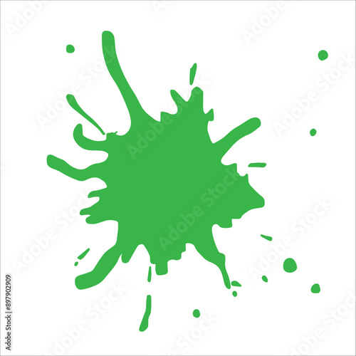 Paint blue pigment spray splash stain illustration spots