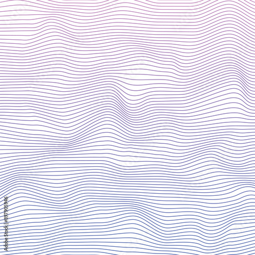 abstract wavy background in pink