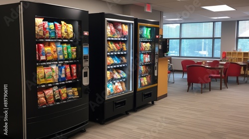 snacks vending machines office © sevector