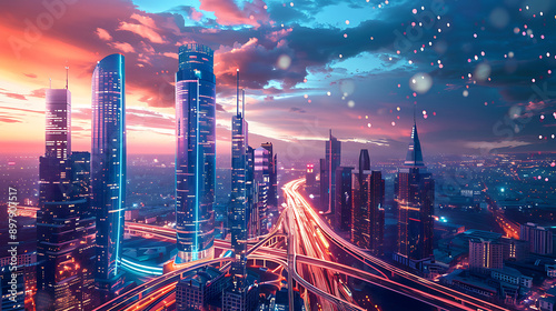 Wallpaper Mural future city Torontodigital.ca