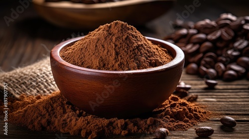 coarse brown powder in bowl