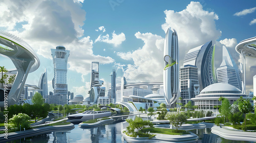 Fototapeta Naklejka Na Ścianę i Meble -  future city