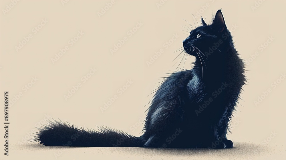 Obraz premium Cat Silhouette Design