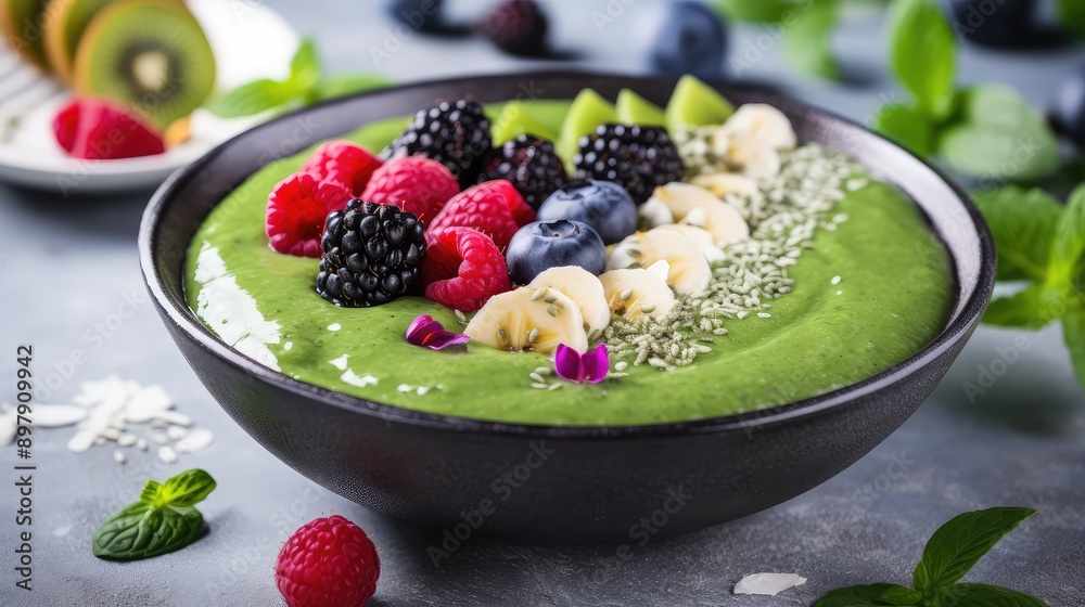 flowers green smoothie bowl flowers green smoothie bowl