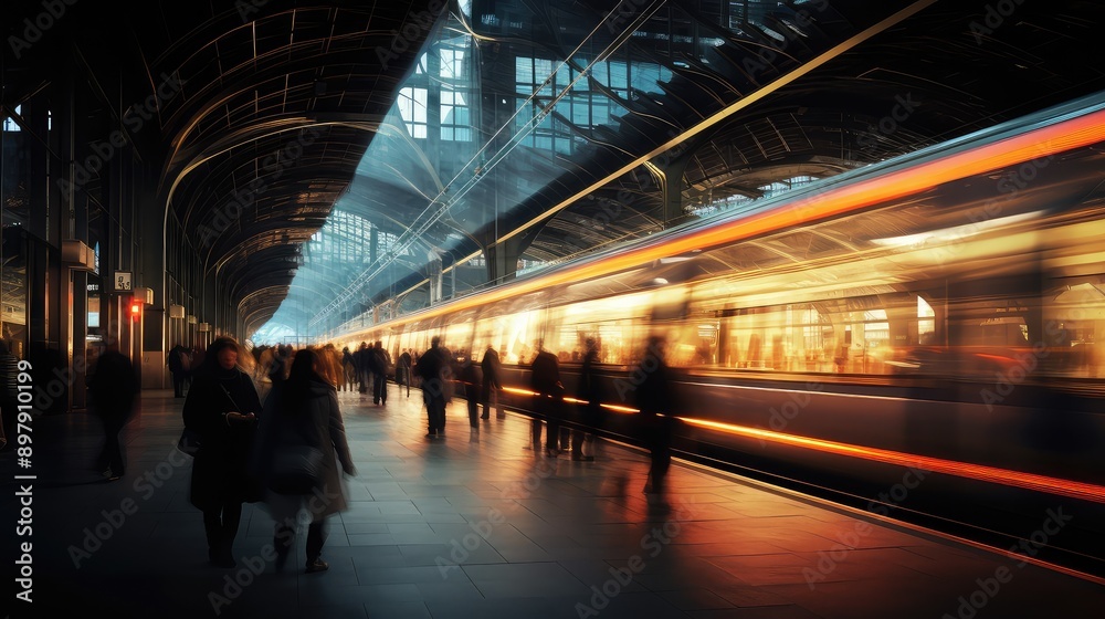 train light trails train light trails