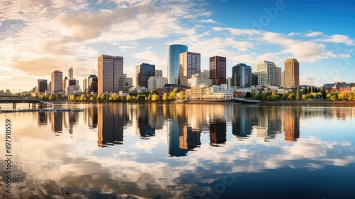 reflection cities office buildings
