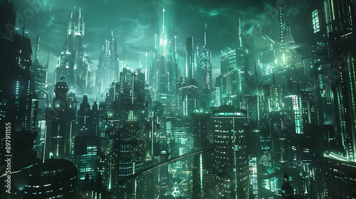 Wallpaper Mural futuristic city Torontodigital.ca