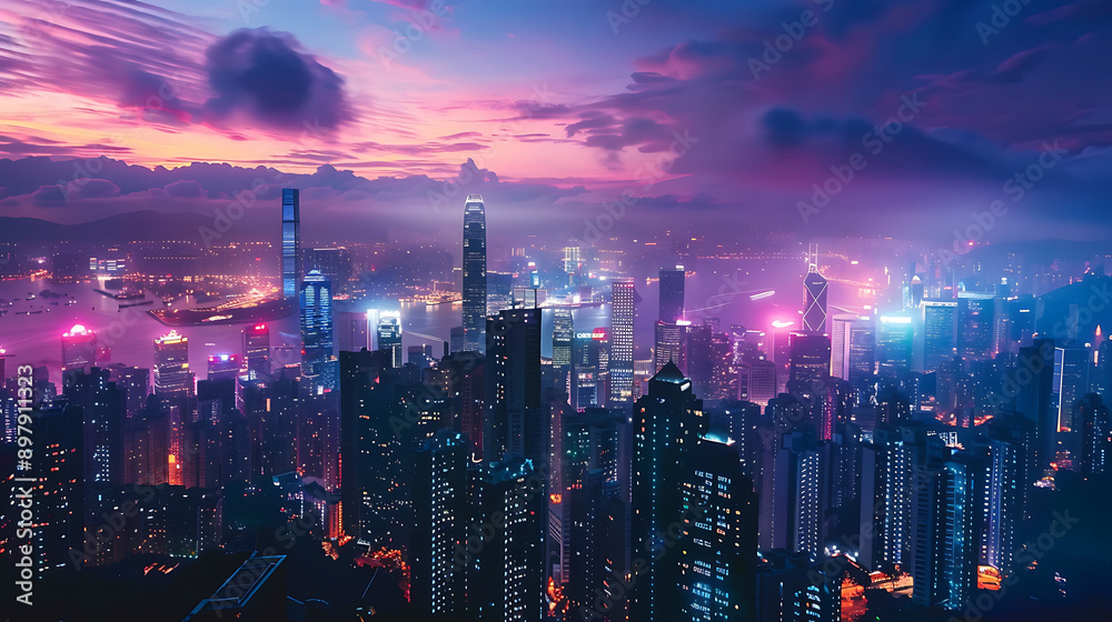 Fototapeta premium future city