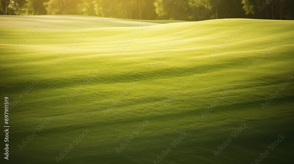 Obraz premium sunlight golf green texture