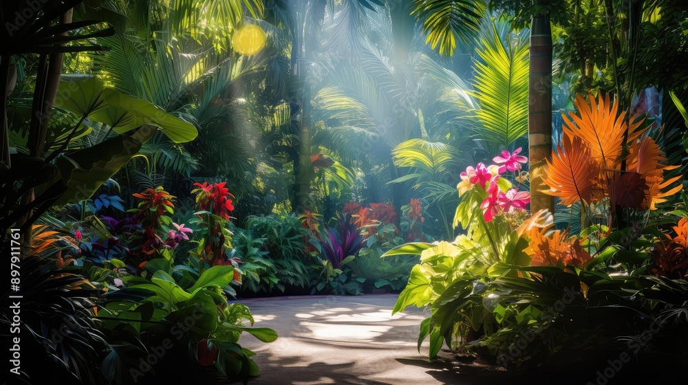 green tropical plant background green tropical plant background
