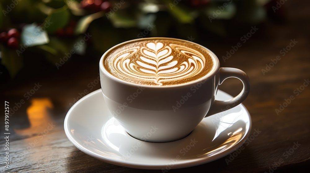festive coffee christmas tree