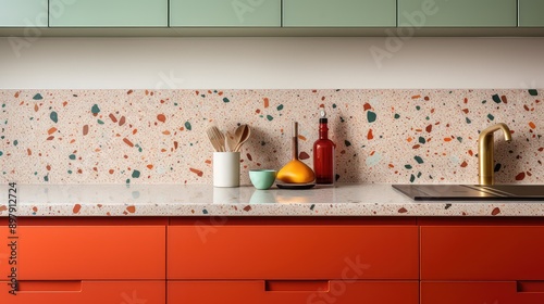 colorful mid century texture