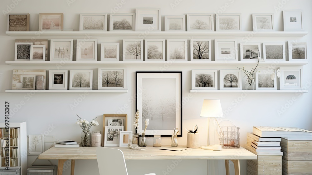 decorative blurred frames interior decorating