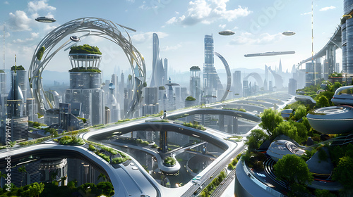 futuristic city