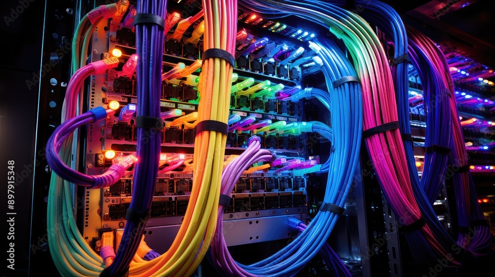 color data center cables color data center cables