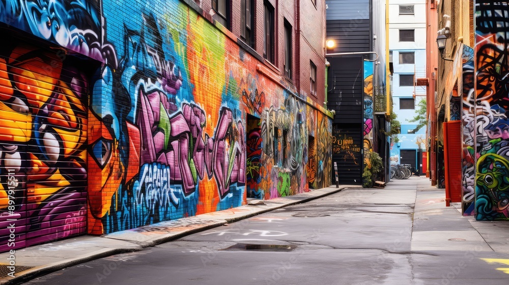 Fototapeta premium colorful graffati wall