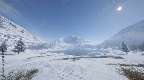 winter mountain landscape