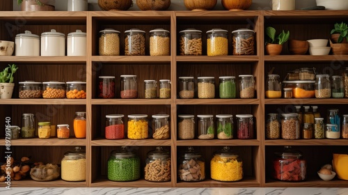 Wallpaper Mural jars hardwood kitchen Torontodigital.ca