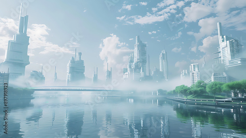 futuristic city