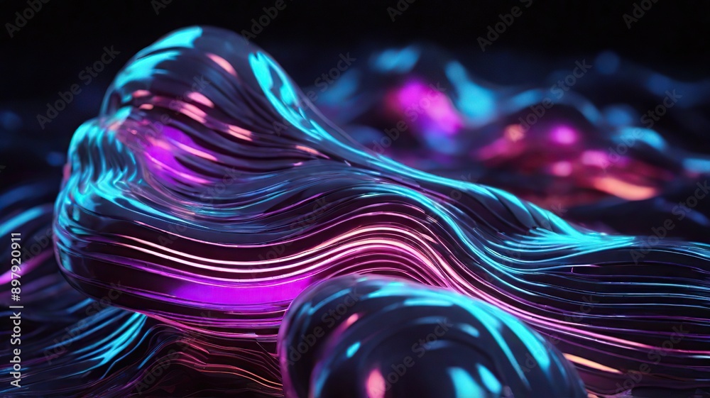 Obraz premium abstract background with bubbles