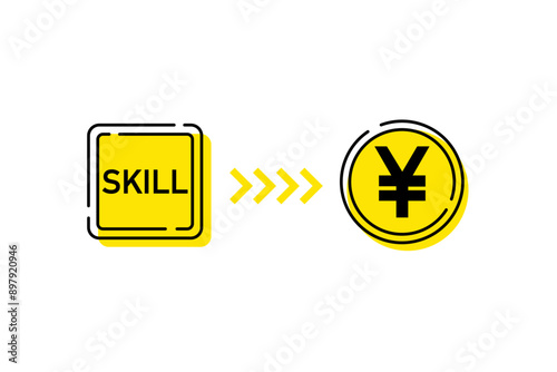 スキル・資格でお金を稼ぐイメージ
