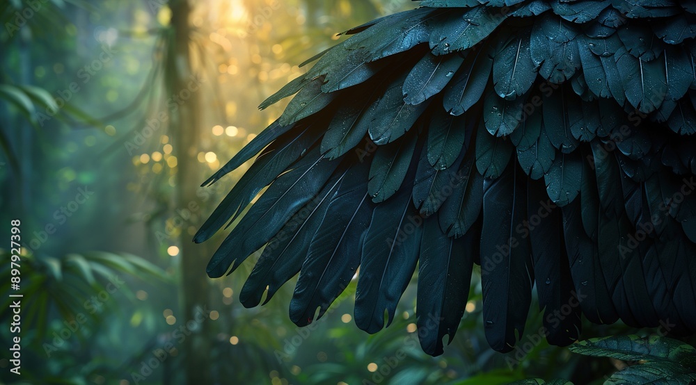 Fototapeta premium blue winged macaw